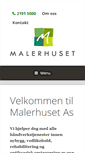 Mobile Screenshot of malerhuset.no